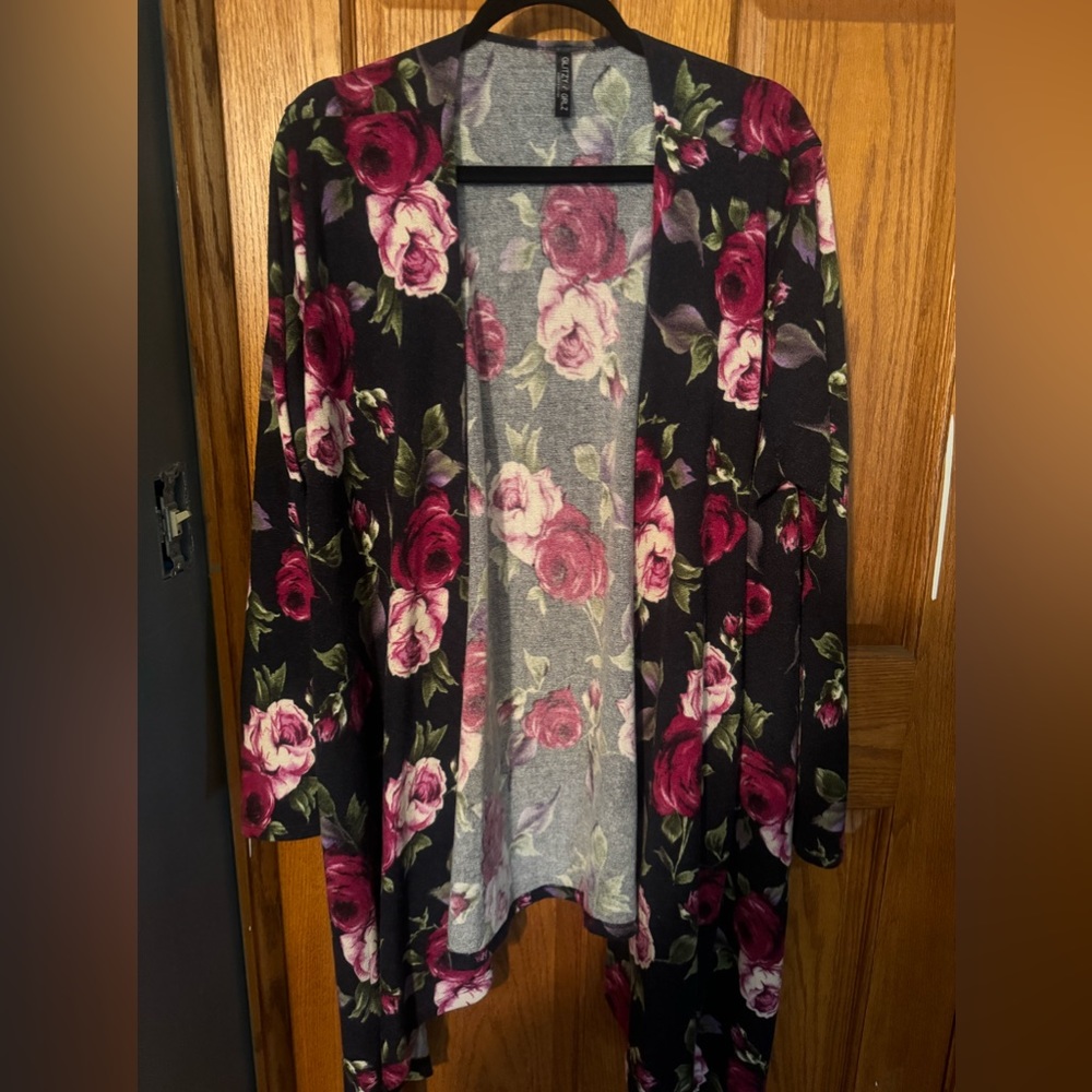 Flowered cardigan